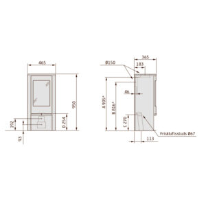 Contura 810 måltegning
