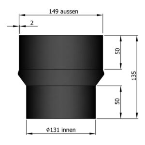 Udvidelse Ø130/150mm