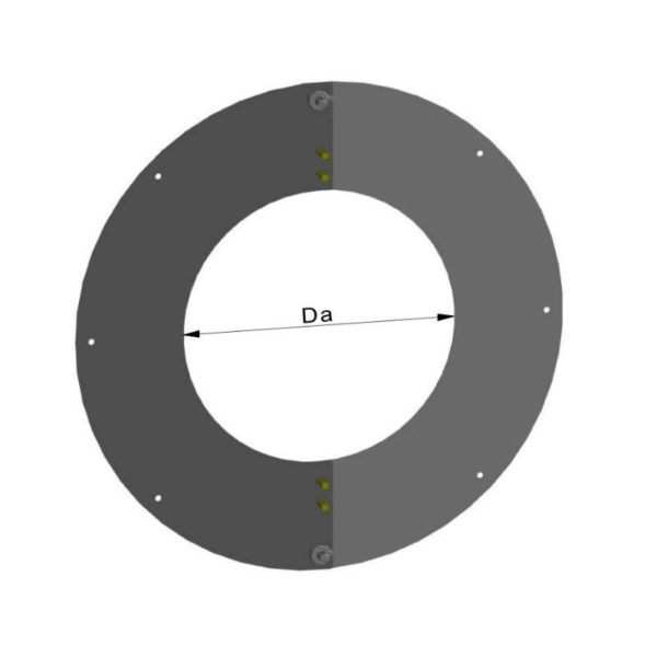 Loftkrave 2-delt dia. 580mm, bred kant