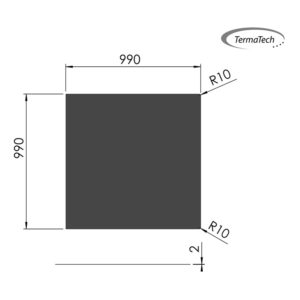 Firkantet gulvplade 100x100