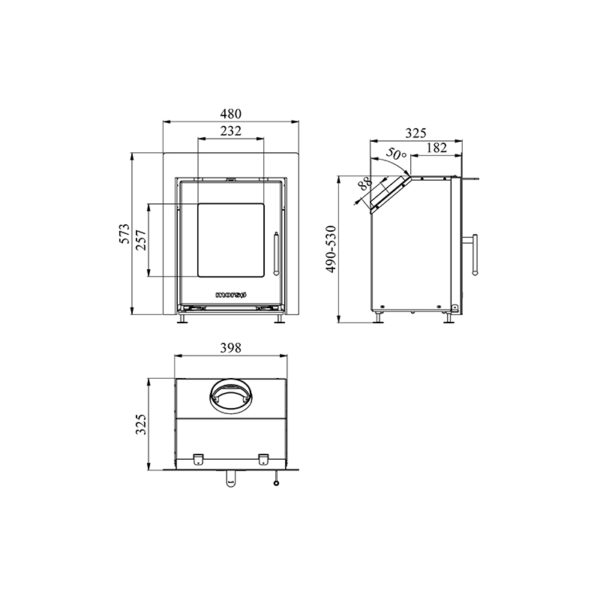 Morsø S8190 Pejseindsats Sort Køb hos