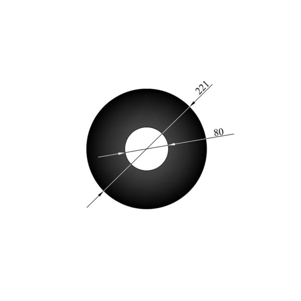 Rosette 70,5mm kant