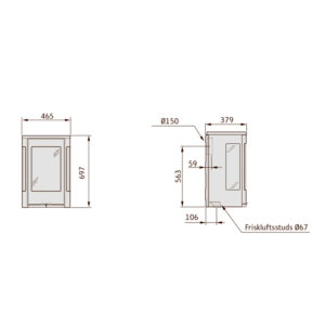 Contura 856W måltegning