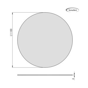 glasgulvplade cirkel 110 cm