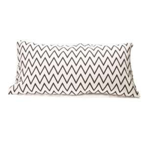 Ørskov Zig Zag Pudebetræk Hvid/Sort 30 x 60 cm