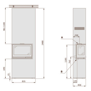 Contura-i8-cosi-høj-2sider-tegning