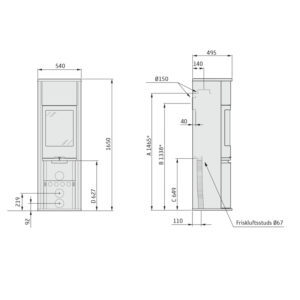 Contura 690 måltegning