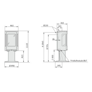 Contura 886 måltegning