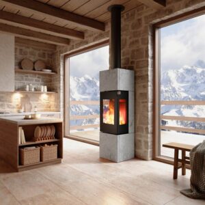 RAIS Nexo 160 Fedtsten Brændeovn