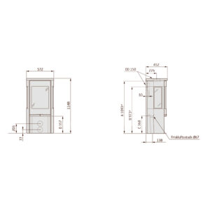 Contura 956T Style Brændeovn Fedtsten