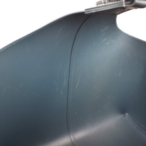 Ørskov Brændekurv Læder Støvet blå | Udstillingsmodel